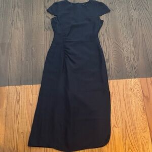 Armani Exchange Navy Midi Dress